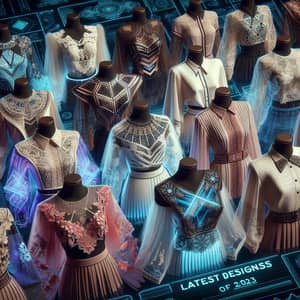 Futuristic Blouse Designs 2023: Asymmetric, Lace & Geometric Patterns