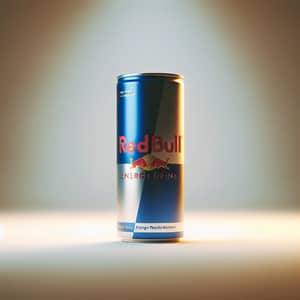 3D RedBull Energy Drink Can | Vibrant Design | Standing Upright