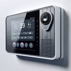 Modern Alarm System with Touchscreen Technology