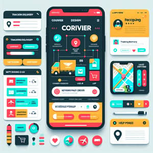 Courier Application Interface: User-Friendly Design for Efficient Delivery