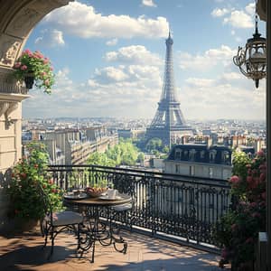 Stunning Paris Views from a Gorgeous Apartment Terrace