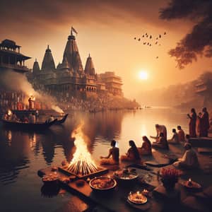 Hindu Funeral Rituals by the River