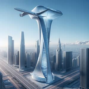 Futuristic Skyscraper with Unique Design | Flight Parking