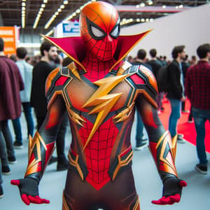 Spiderman Costume with Thunderbolts Details