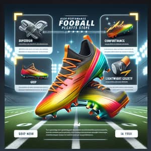 High-Performance Football Cleats | Superior Grip & Lightweight Flexibility