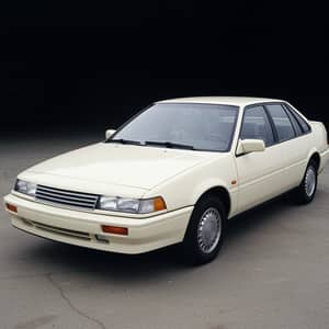 Strange 1980s Concept Sedan in Eggshell White