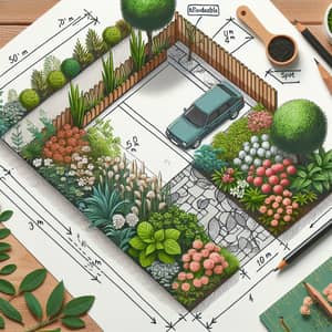 Cost-Effective Garden Design with Car Parking