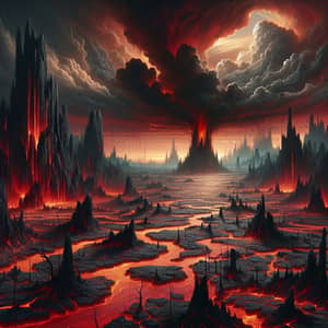 A Hellish Landscape: Fury and Calm in Contrast