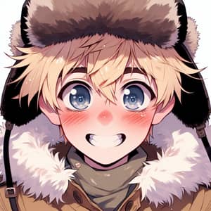 Whimsical Anime Style Portrait of Russian Teenager