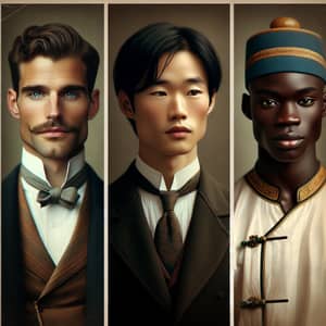 Vintage Men's Portrait - Fashion & Diversity Showcase