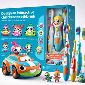 Interactive Children's Toothbrush & Car Toy by Pixar | Dental Hygiene Play