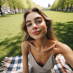 Relaxing in Amsterdam: A Young Dutch Woman's Picnic