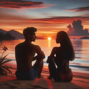 Beach Sunset Romance: A Couple's Escape