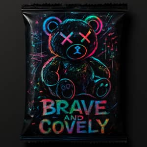 Bold Streetwear Design: Bear Print & Neon Aesthetics