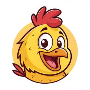 Yellow Chicken Mascot for Creative Logo Design