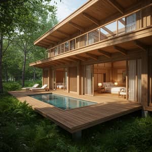 Nature-Inspired Hotel Bungalows with Private Pool