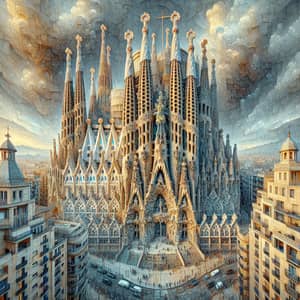 Basilica of the Sagrada Familia in Barcelona