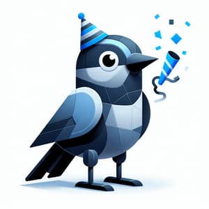 Eve the Party Bird: Modern 2D Mascot Design