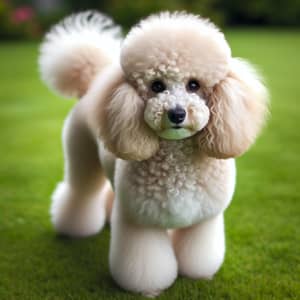 Groomed Poodle: The Perfect Playful Companion