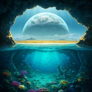 Explore a Mystical Ocean Planet with Stunning Caves