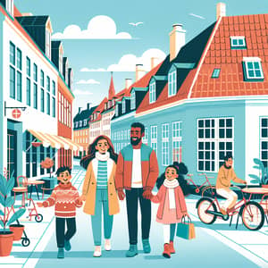 Danish Family Trip: Exploring Cozy Streets with Unique Designs