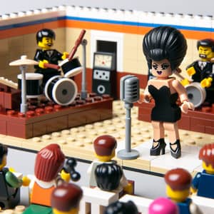 Lego Sets Amy Winehouse at the BBC Concert | Lego Band & Audience Scene