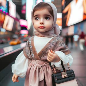 Modern Middle-Eastern Baby Girl Fashion in Times Square