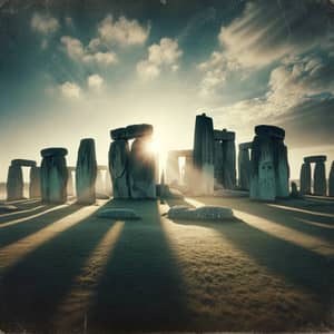 Mystical Scene at Stonehenge: Timeless Wisdom Captured