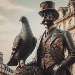 Victorian-Era Pigeon in London