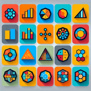 Colorful Shapes Data Visualization | Vibrant Power BI Dashboard