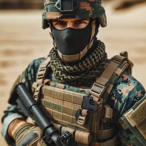 Mexican Navy Special Forces Soldier in Intense Tactical Gear