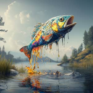 Surreal Fishing: Disfigured Creatures & Colorful Fish