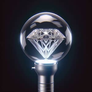 Kpop-Inspired Y2K Lightstick with Diamond Glow