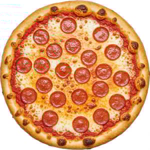 Delicious Uncut Pepperoni Pizza - A Culinary Delight