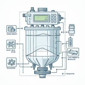 Industrial Level Transmitter: Measurement Device Illustration