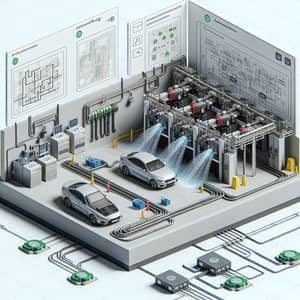 Automatic Car Wash System with FX3U PLC Control and IoT Integration