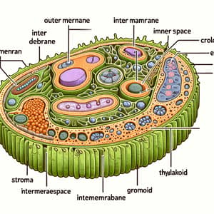 Detailed Structure of Chloroplasts: Outer & Inner Membrane, Stroma, Thylakoid