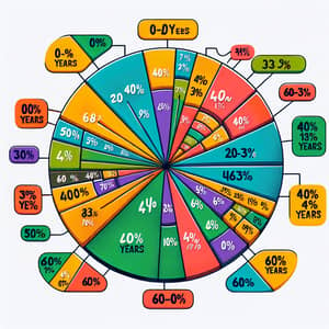 Colorful Pie Chart of India's Population Distribution by Age Groups