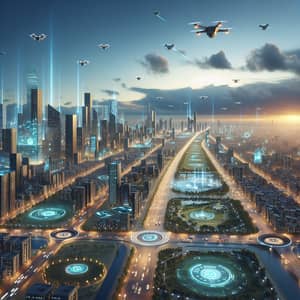 Futuristic Digital Landscapes | High-Tech Architecture & Clean Energy