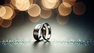 Minimalist Plain Rings with Bokeh Effect - Macro Photography Style