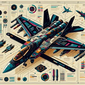 Futuristic Fighter Plane Infographic | Design & Components