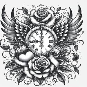 Intricate Sketch-Style Tattoo Design