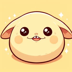 Adorable Round Creature with Blissful Smile - 야돈