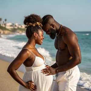 Romantic Beach Portrait on Amalfi Coast