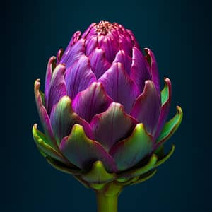 Vibrant Artichoke in Saturated Colours