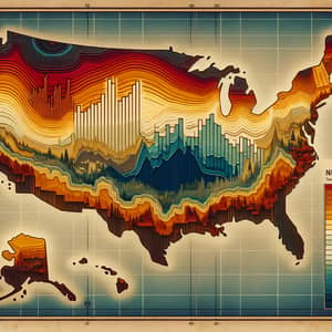 United States Nonfarm Payrolls 2024: Data Visualization on Topographical Map