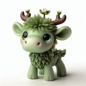 Cute Baby Moose Pokémon with Flower Horns