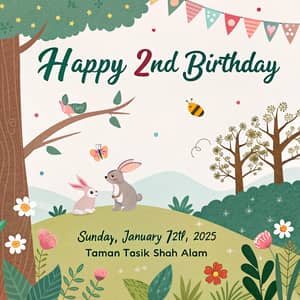 Fun Birthday Invitation for My 2-Year-Old Daughter