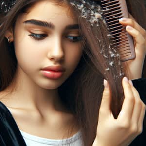 Teen Girl's Struggle with Hair Fall & Dandruff