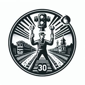 Unity and Solidarity Logo for Railway Workers | MIIT 30 Years